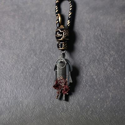 환경 친화적 인 우콩 2D 평면 키 체인 백백 및 자동차 액세서리용 아크릴 Pendant