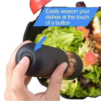 전기 페퍼 밀러 세트 가정 및 고체 향신료를위한 지속 가능한 세라믹 밀