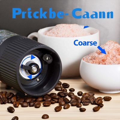 전기 페퍼 밀러 세트 가정 및 고체 향신료를위한 지속 가능한 세라믹 밀