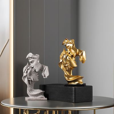 수공예로 만든 대나무와 樹脂의 걸작 가정 장식용 사고자 동상