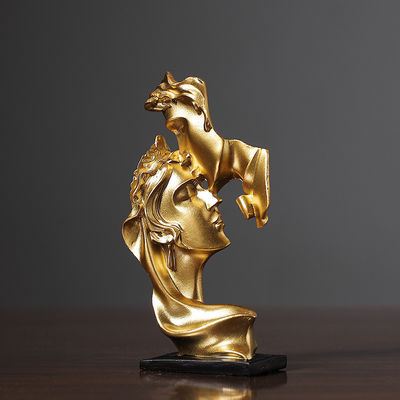 수공예로 만든 대나무와 樹脂의 걸작 가정 장식용 사고자 동상