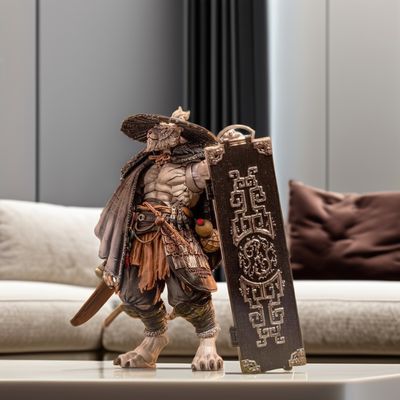 1/12 스케일 액션 피규어 푸레이 플래닛 블레이드 마스터 웬 타이거 화이트 رز인 재료 현대 수직