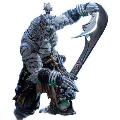 레진 마이스토 유니온 1/12 스케일 푸레이 플래닛 블레이드 마스터 웬 타이거 액션 피규어 화이트 에디션