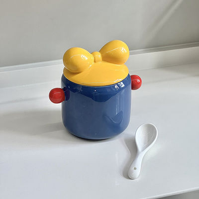 주방 공간 세라믹 향신료 상자 설탕 비스킷 차용 마이크로 웨이브 식품 저장 잔