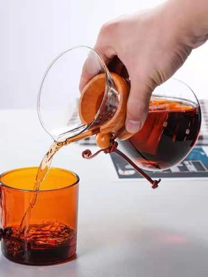 800ml 스테인레스 스틸 커피 냄비 위에 붓기