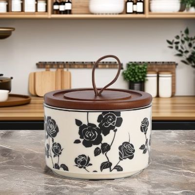 스타일리시한 부엌 보관 및 장식 미국 스타일 디자인에서 빈티지 꽃 세라믹 잔