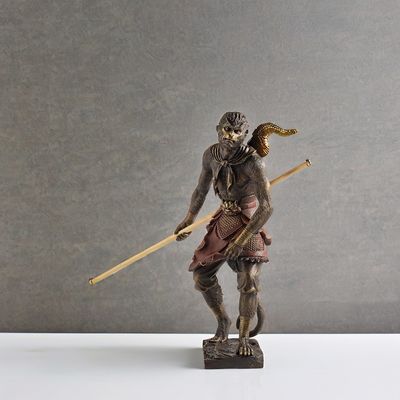 럭셔리 3D 웅콩 동상 기념품 블랙 미스 주문 합금 구리 가스팅