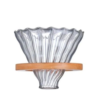 플라스틱 타입 둥근 투명한 유리 현대 디자인 스타일을 위해 커피 방울기 위에 쏟아