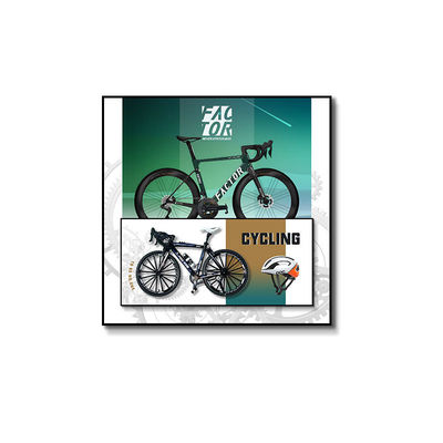 홈 오피스 호텔 장식 현대 레트로 자전거 벽화 벽화