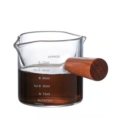 100ml 투명 보로실리케이트 유리 측정컵 뚜?? 미니멀리즘 디자인 스타일