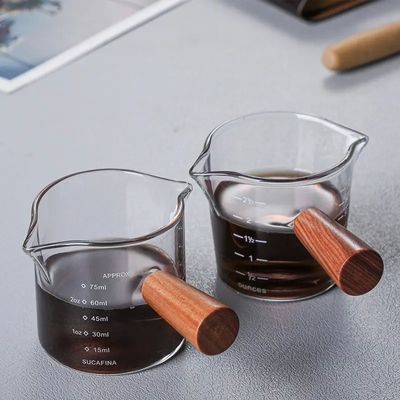 100ml 투명 보로실리케이트 유리 측정컵 뚜?? 미니멀리즘 디자인 스타일