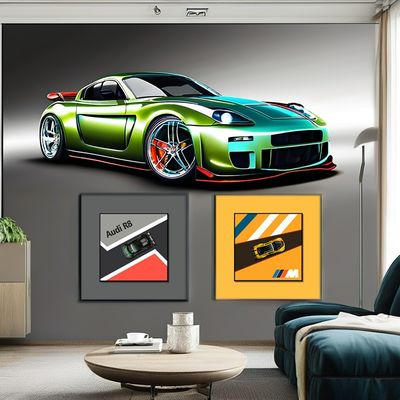 모던 스타일 포스트 모던 벽화 그림 캔버스 프린트 어린이 침실 창문 Stilllife