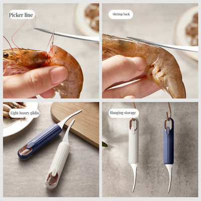 금속 Shrimp Deveiner Knife 및 해산물 조리용 생선 가루 처리 도구