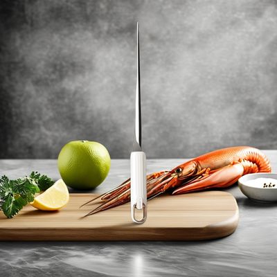 해산물 도구 집 요리사용 에르고노믹 금속 새우 껍질 제거기 및 생선 껍질 긁기
