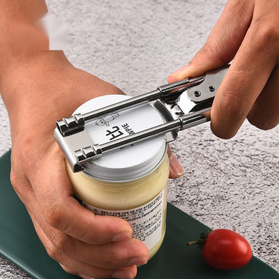 손쉬운 트위스트 캡 오픈어 스테인리스 스틸 조정 가능한 손잡이 용기 오픈어 선물