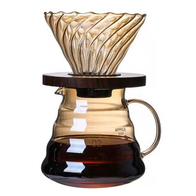 600ML 노르딕 휴대용 투어 오버 커피 서버 방울 세트