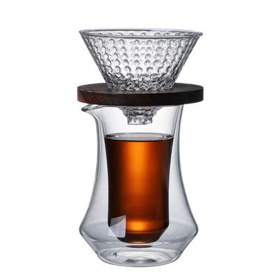 디자인 고보로실리케이트 유리 커피 냄비 제조 스테인레스 스틸 핸드 브루