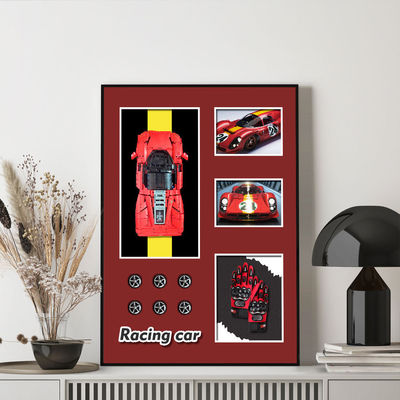 현대 3D 블록 자동차 벽화를 위한 맞춤형 컬러 전기 디자인