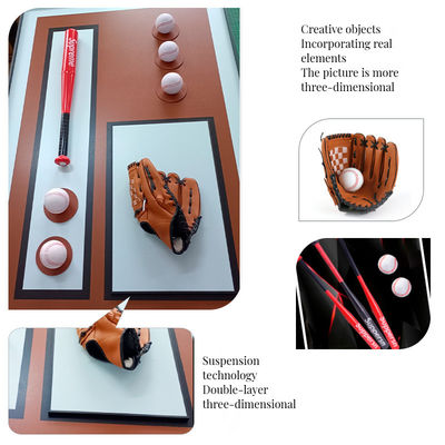 현대 3차원 베이스볼 벽 힐링 트렌디 거실 소파 배경