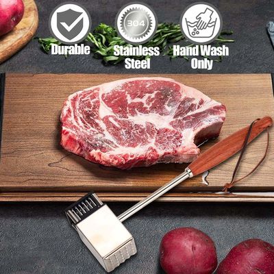 스티크 및 BBQ 금속 망치 36 블레이드 스테인리스 스틸 육류 부드러운 요리 도구