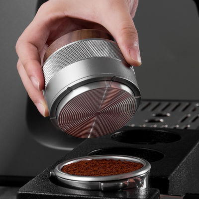 나무 뚜?? 304 스테인리스 스틸 템퍼 커피 레벨러 51mm 53mm 58mm 에스프레소 커피