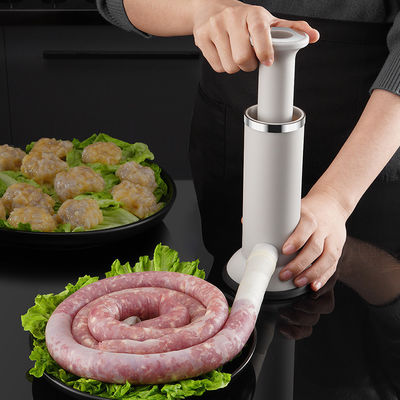 수동 소시지 고기 덩어리 제조자 플라스틱 소시지 찌꺼기 새우 슬리프 준비