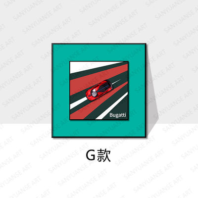 어린이 침실 갤러리 벽 세트를 위한 사용자 지정 크기의 현대 합금 자동차 매달린 그림