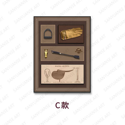 입구 장식 그림 3차원 레트로 유럽 스타일 승마 벽화