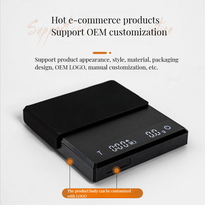 주머니 스케일 배터리 전동체 및 커피 무게 측정 장치 검은 색 2024
