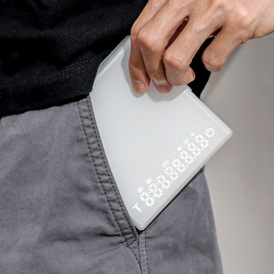 ABS 스테인리스 스틸 전기 커피 스켈 3kg/0.1g 타이머와 충전 기능