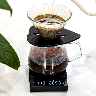 ABS 스테인리스 스틸 전기 커피 스켈 3kg/0.1g 타이머와 충전 기능