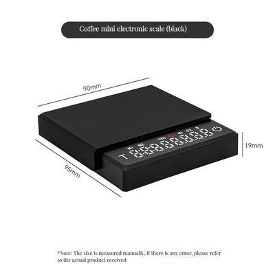 전자 디지털 커피 척도 2kg/0.1g 타이머 LCD 디스플레이와 함께