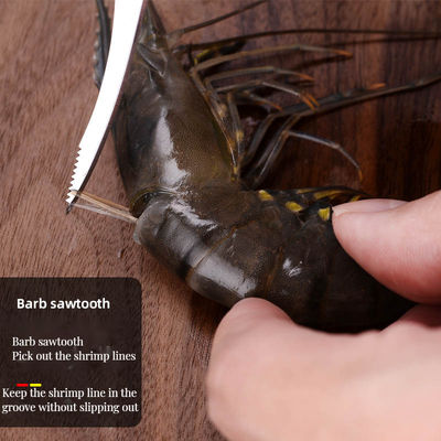 스테인리스 스틸 새우 껍질 벗기기와 생선 배 칼로 힘없는 해산물 조리