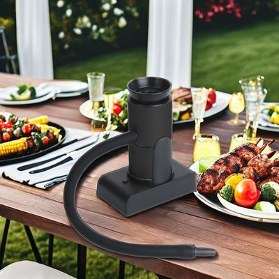 합성 재료 손 잡기 목재 칩과 함께 연기를 투여