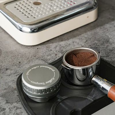 에스프레소 4 코너 베블 바리스타 도구 53mm 58mm 스테인리스 스틸 커피 콩 탭