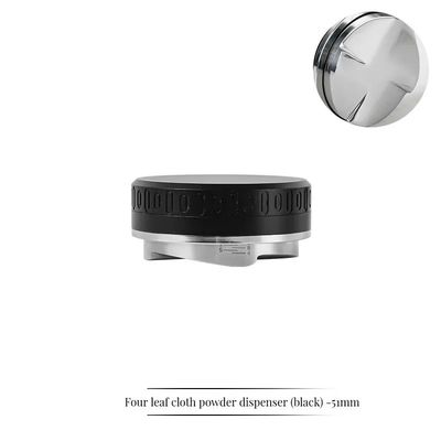 에스프레소 4 코너 베블 바리스타 도구 53mm 58mm 스테인리스 스틸 커피 콩 탭