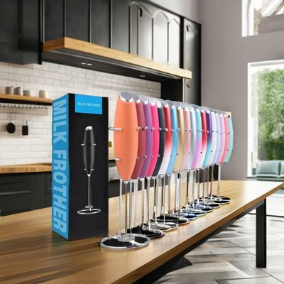 2023 배터리 가동 스테인리스 스틸 휘스크 전기 커피 스머 우유 스머링