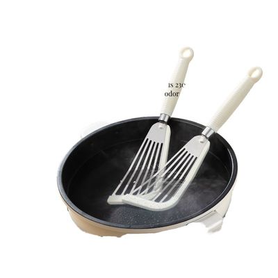 내구성 있는 주방 도구 및 안전한 식품 취급용 스테인레스 스틸 슬로트 된 생선 스파툴