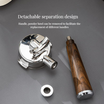 유니버설 교체 바닥 없는 산 가지와 함께 단단한 나무 손잡이 커피 차 도구