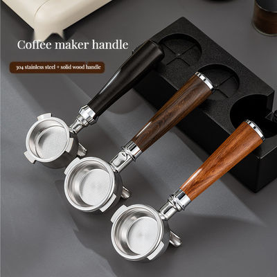 유니버설 교체 바닥 없는 산 가지와 함께 단단한 나무 손잡이 커피 차 도구