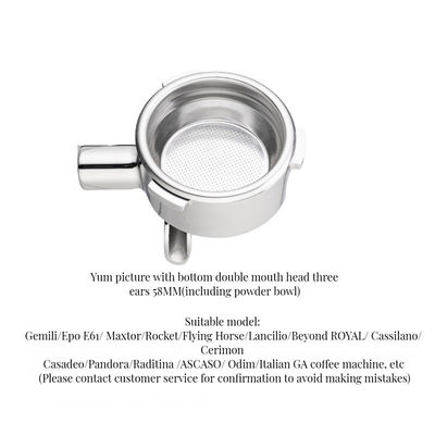 유니버설 교체 바닥 없는 산 가지와 함께 단단한 나무 손잡이 커피 차 도구