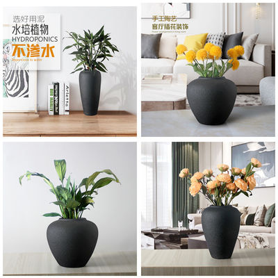 중국식 꽃조각 및 탁상 정원용 세라믹 바즈 불규칙 모양