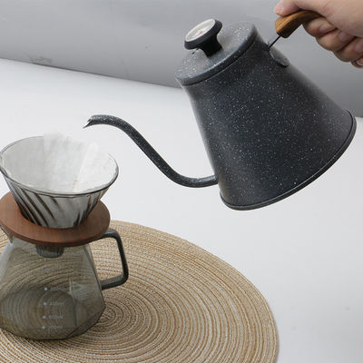 음식 등급 스테인리스 스틸로 만든 양조에 투여하기 위해 설정된 거위 커피 케이틀