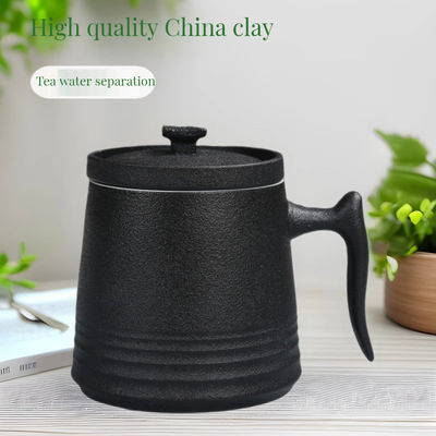 세라믹 포르셀린 커피컵 세트 향수적인 디자인 900cc 고급 차 냄비와 컵 세트