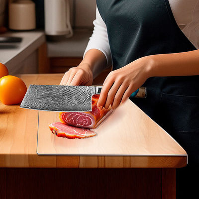 내구성 부엌 도구 커팅 보드 사용자 지정 로고 맑은 아크릴 및 유연한 대나무