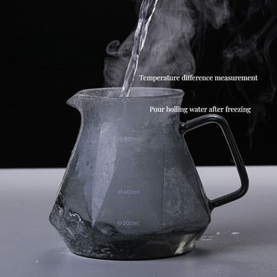 금속형 보로실리케이트 유리 에스프레소 커피 서버