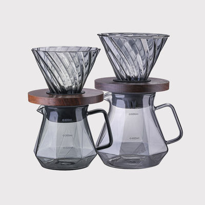 고 보로 실리케이트 유리 물방울 컵 커피 400ml 용량 열 저항