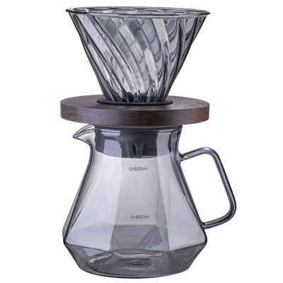 고 보로 실리케이트 유리 물방울 컵 커피 400ml 용량 열 저항