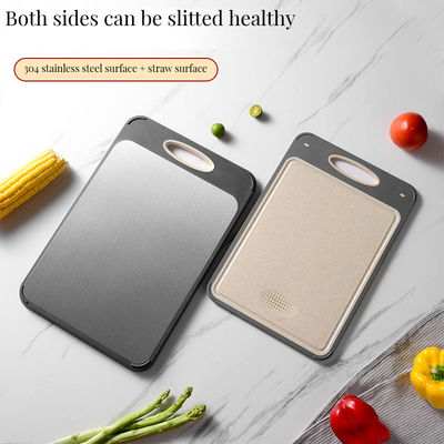 304 스테인레스 스틸 부엌 절단판, 곰팡이 방지 설계 및 미끄러지지 않는 기능