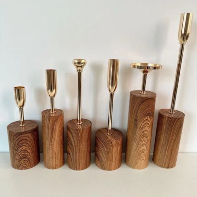 노르딕 메탈 크리에이티브 백 세라믹 촛불 들고자 추상 예술 기둥 들고자